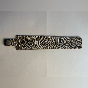 Hand painted one of a kind Artistic Patterned Bracelet.